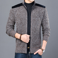 2022 gruba nowa marka modowa sweter dla mężczyzn sweter Slim Fit swetry dzianina ciepłe, jesienne Casual koreański styl odzież męska 5
